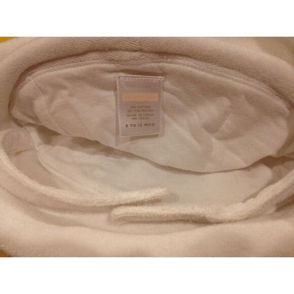 Unisex Baby Bonnet Beanie Sun Hats White 6-12 Months - Picture 2 of 3